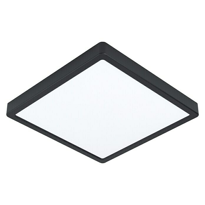 Eglo Fueva 5 LED-Wand- & Deckenleuchte20 W, L x B x H: 28,5 mm x 28,5 cm x 2,8 cm, Schwarz, Neutralweiß Diagonal View