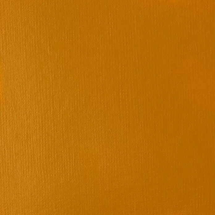 Liquitex Basics Acrylfarbe - Oxidgelb, 118 ml - Ockerfarbene, texturierte Oberfläche.