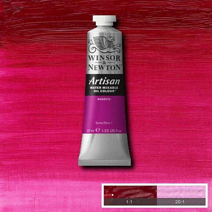 Winsor & Newton Artisan ÖlfarbeMagenta, 37 ml, Tube Detail Shot