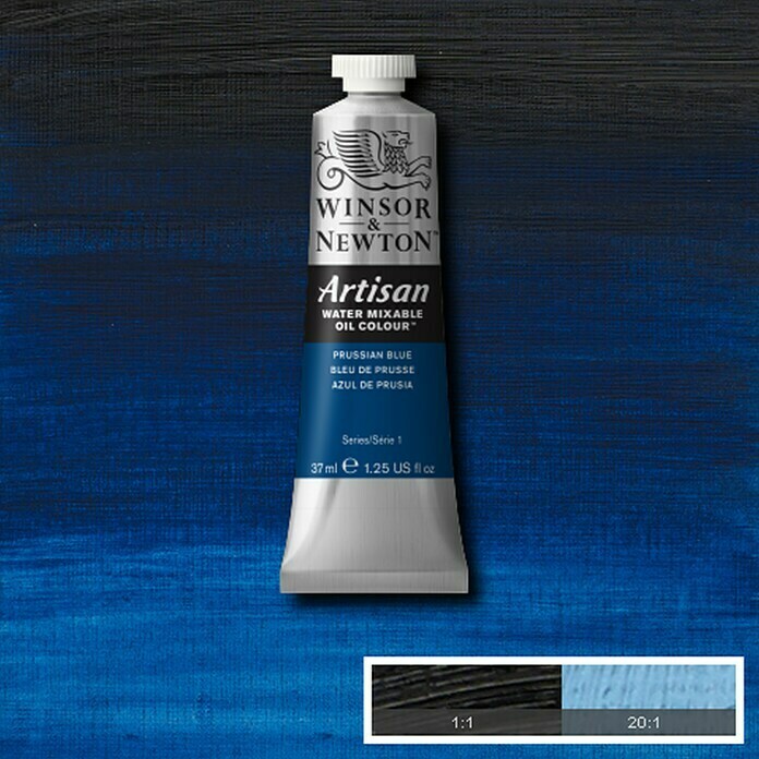 Winsor & Newton Artisan ÖlfarbePreußischblau, 37 ml, Tube Detail Shot