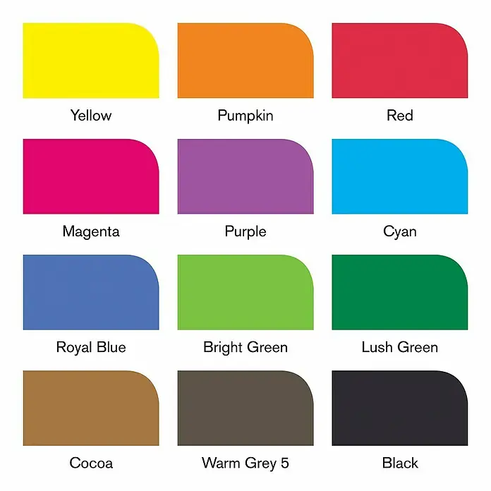 Winsor & Newton Brushmarker-Set - Lebendige Farben, 12 -tlg. - Farbpalette mit Gelb, Orange, Rot, Magenta, Lila, Cyan, Königsblau, Hellgrün, Saftiges Grün, Kakao, Warmgrau 5 und Schwarz.