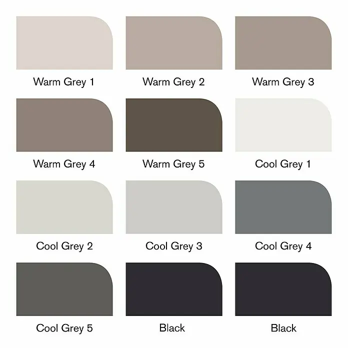 Winsor & Newton Brushmarker-Set - Neutrale Farben, 12 -tlg. - Farbpalette mit verschiedenen Grautönen, von warmen bis kühlen Nuancen, inklusive Schwarz, zur Auswahl der perfekten Farbe.