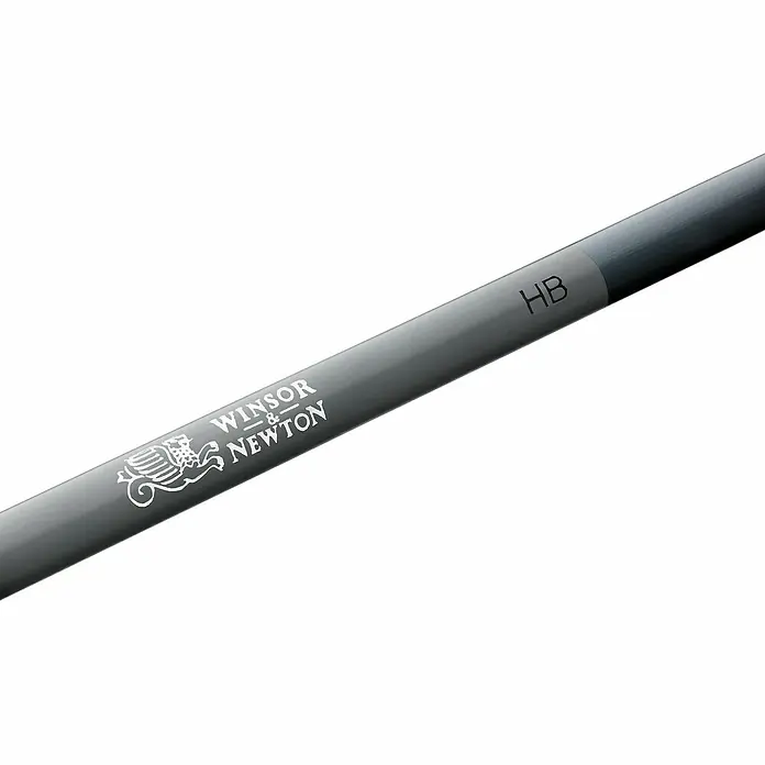 Winsor & Newton Bleistift-Set - 6 -tlg., Grau - Detailansicht eines Winsor & Newton HB Bleistifts.