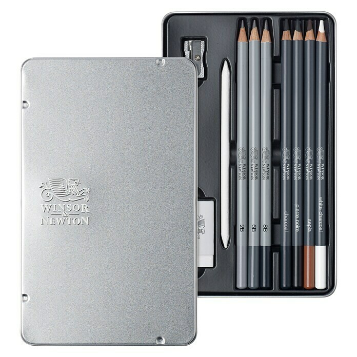 Winsor & Newton Zeichenstift-Set Sketch10 -tlg., Farbig sortiert Front View