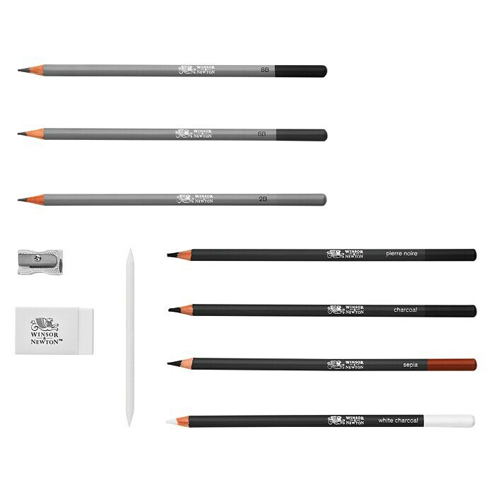 Winsor & Newton Zeichenstift-Set Sketch10 -tlg., Farbig sortiert View From Above