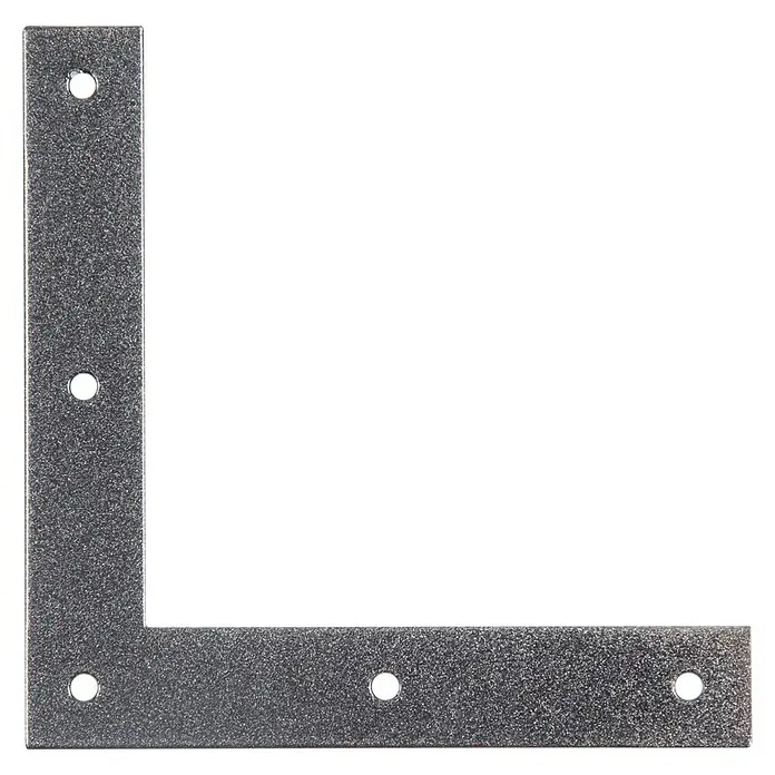 Alberts Escuadra esquinera Duravis® - L x An: 90 x 44 mm, Diamante negro - Escuadra de ángulo metálica en forma de L con orificios de montaje. Ideal para crear juntas de esquina robustas y confiables en proyectos de construcción y bricolaje.