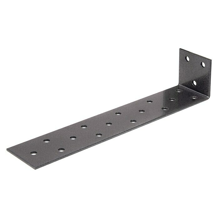 GAH Alberts Beton-Flachstahlanker Duravis®L x B x H: 205 x 40 x 40 mm, Schwarzdiamant Diagonal View