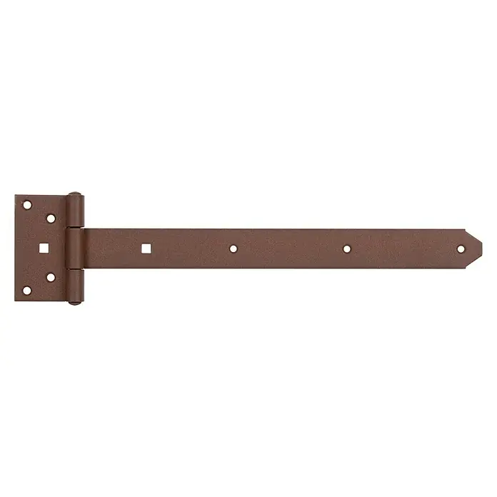 Alberts Bisagra en T Duravis® - L x Al: 391 x 40 mm, Acero, Marrón óxido - Una bisagra en T marrón, perfecta para puertas y portones pesados. Construcción robusta para un uso a largo plazo.