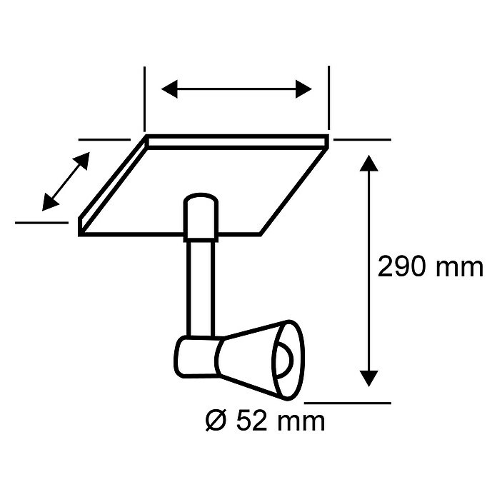 Paulmann Plug & Shine LED-Gartenspot Sting6 W, 24 V, Erdspieß, Höhe: 29 cm Sketch