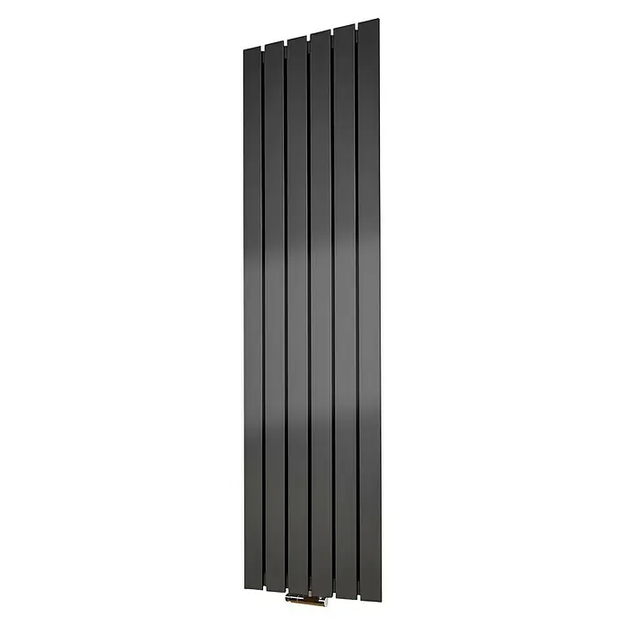 Szagato Designheizkörper Peking - B x H: 470 x 1.800 mm, Moonstone-Grau, Ohne Handtuchhalter - Moderner, vertikaler Heizkörper mit eleganten, grauen Paneelen und minimalistischem Design für eine stilvolle Wärmequelle.
