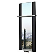 Szagato Designheizkörper Singapur (B x H: 47 x 120 cm, Wärmeleistung bei Vorlauftemperatur von 75 °C (D: 50): 799 W, Schwarz, Mit 1 Handtuchhalter (15 mm)) | BAUHAUS