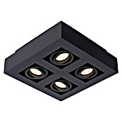 Lucide Deckenstrahler Xirax (20 W, L x B x H: 25 x 25 x 8,8 cm, Schwarz, GU10) | BAUHAUS