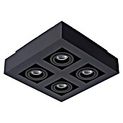 Lucide Deckenstrahler Xirax (20 W, L x B x H: 25 x 25 x 8,8 cm, Schwarz, GU10) | BAUHAUS