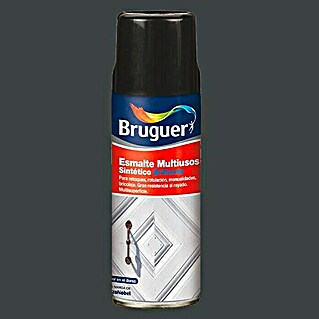 Bruguer Spray esmalte Multiusos (Gris medio, Brillante, 400 ml)