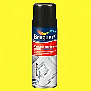 Bruguer Spray esmalte Multiusos (Amarillo limón, Brillante, 400 ml)