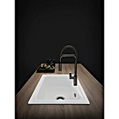 Poalgi Fregadero encastrable City 320 Soft 1S (51 x 62 cm, Material compuesto, Blanco, Brillante) | BAUHAUS