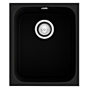 Poalgi Fregadero encastrable Gandía Soft 35 (44,5 x 38 cm, Material compuesto, Negro, Brillante) | BAUHAUS