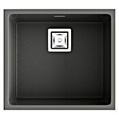 Poalgi Fregadero encastrable Zie 45 (45 x 50 cm, Material compuesto, Gris, Brillante) | BAUHAUS