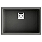 Poalgi Fregadero encastrable Zie Soft 60 (45 x 65 cm, Material compuesto, Gris, Brillante) | BAUHAUS