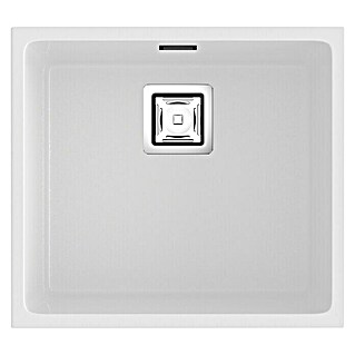 Poalgi Fregadero encastrable Zie 45 (45 x 50 cm, Gelcoat, Blanco)