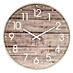 Reloj de pared redondo efecto madera 