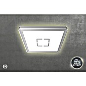 Tween Light LED-Deckenleuchte Montella eckig (12 W, L x B x H: 19 x 19 x 2,8 cm, Weiß/Silber, Eckig) | BAUHAUS