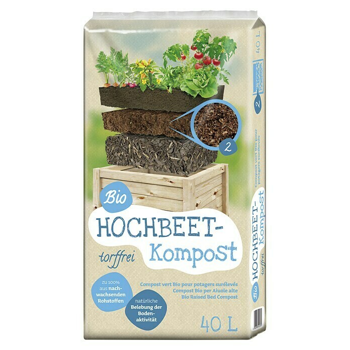 Floragard Hochbeet-Kompost40 l Front View