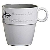 Marine Business Welcome on Board Taza para beber (6 ud., Gris, 320 l) | BAUHAUS