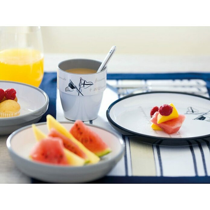 Marine Business Welcome on Board Taza para beber (6 ud., Gris, 320 l) | BAUHAUS