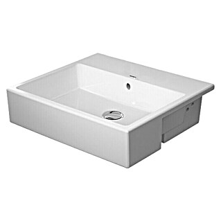 Duravit Vero Air Einbauwaschbecken (55 x 47 cm, Mit schmutzabweisender Glasur, Hahnloch: Ohne, Mit Überlauf, Weiß)