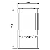 Aduro Kaminofen 9 Air (6 kW, Raumheizvermögen: 334 m³, Schwarz)
