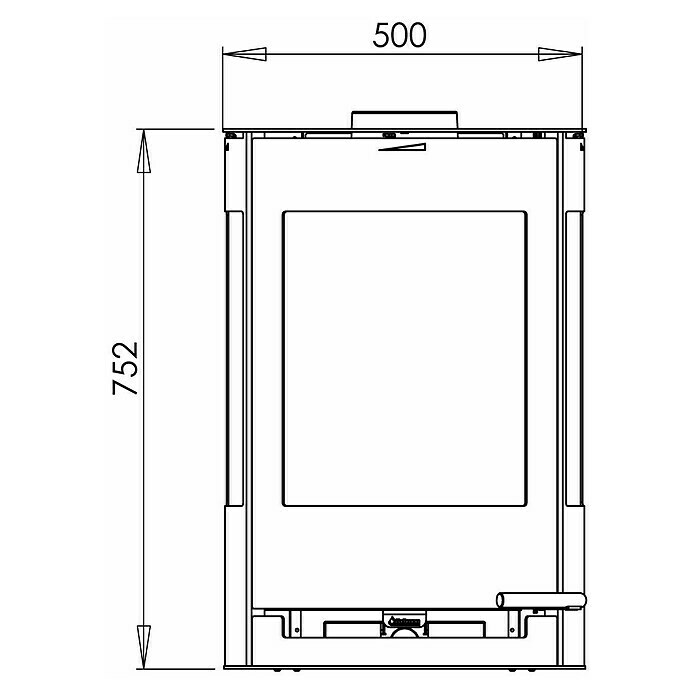 Aduro Kaminofen 9-4 (6 kW, Raumheizvermögen: 334 m³, Schwarz)