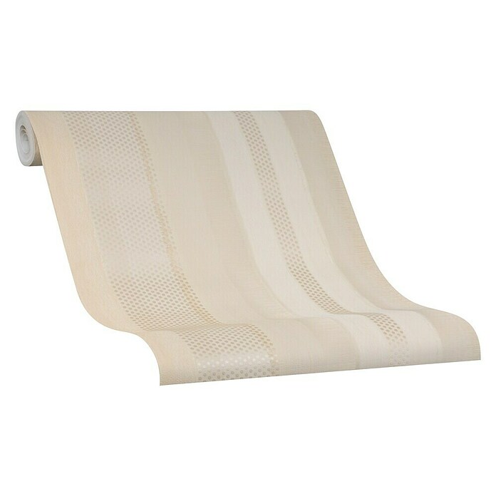 Marburg Casual Vliestapete (Dunkelbeige, Streifen, 10,05 x 0,53 m)