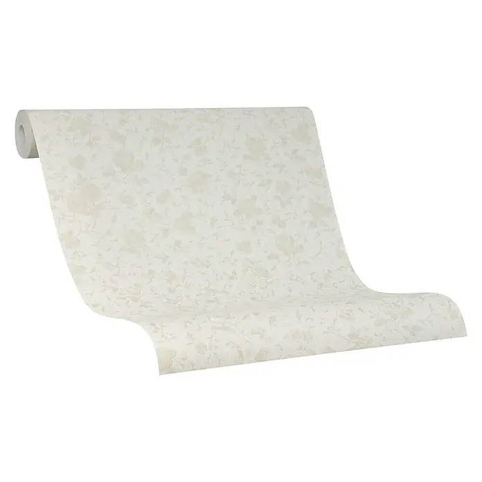 Marburg Home Classic Belvedere Vliestapete Allover-Ranke - Hellbeige, Floral, 10,05 x 0,53 m - Eine Rolle beiger Tapete mit einem eleganten, floralen Muster, ideal für eine stilvolle Wandgestaltung in jedem Raum.