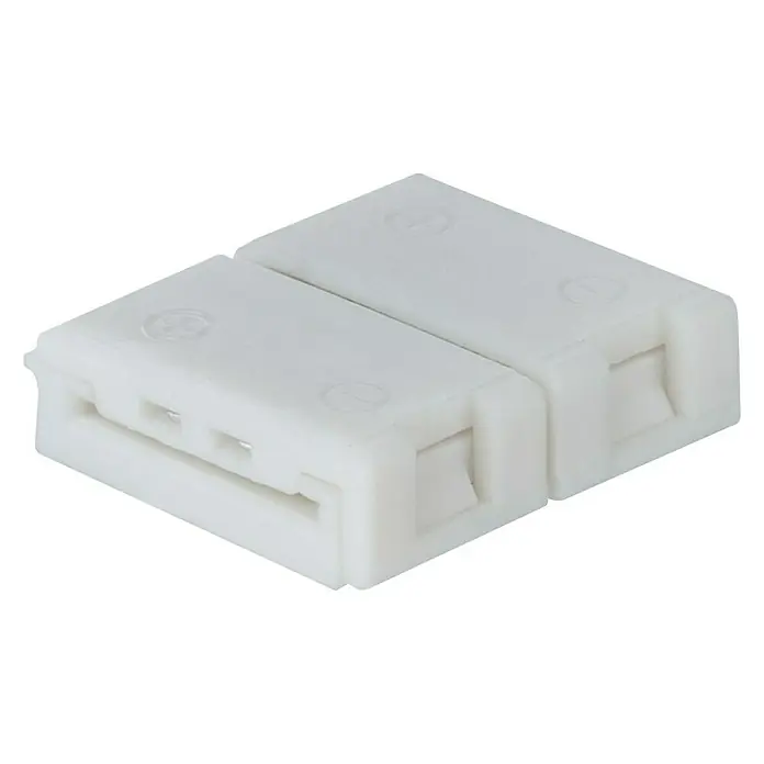 Paulmann Conector clip-to-clip YourLED ECO - 14 x 13,5 x 6 mm, Plástico - Conector blanco para tiras LED, para una conexión fácil y segura de secciones de tiras LED.