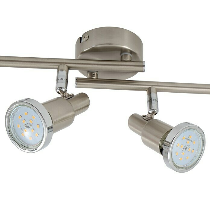 Tween Light LED-Deckenstrahler (4-flammig, Max. Leistung: 12 W, Nickel matt, GU10)