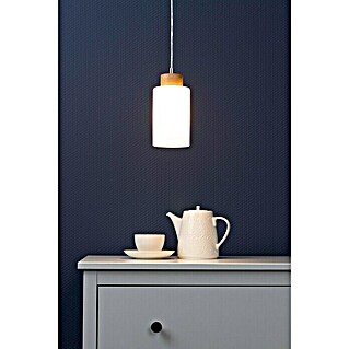 Spotlight Pendelleuchte rund Bosco (60 W, Ø x H: 100 mm x 110 cm, Geölte Eiche, E27, 1 Stk.)