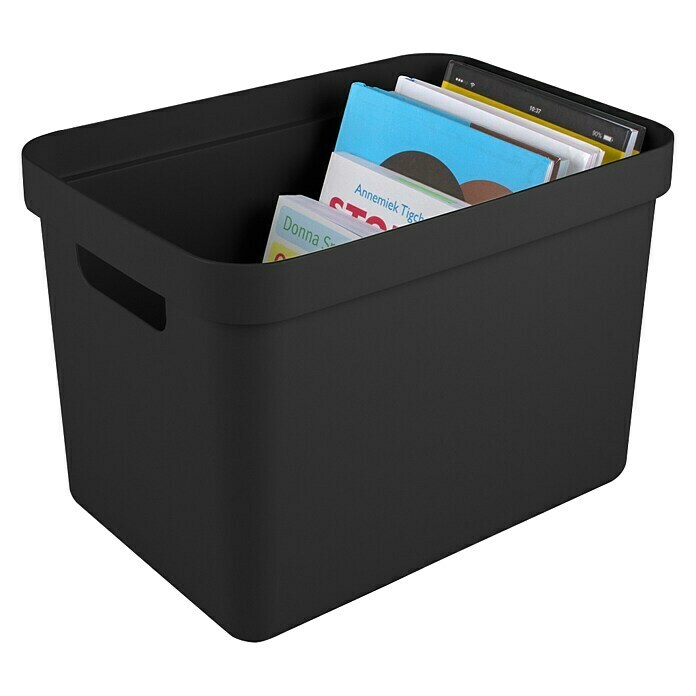 Sunware Opbergbox Sigma Home (l x b x h: 35 x 24,6 x 24,3 cm, Kunststof, Zwart) | BAUHAUS