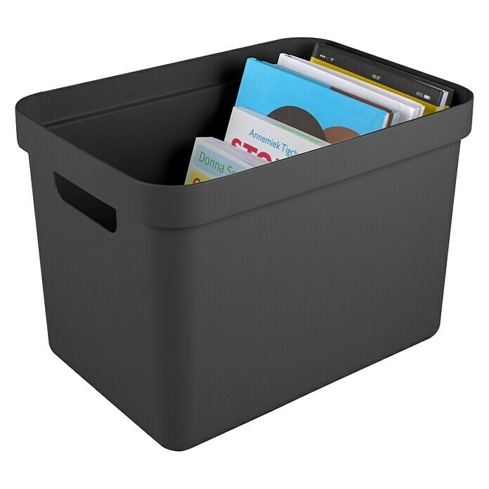 Sunware Sigma home Opbergbox (l x b x h: 35 x 24,6 x 24,3 cm, Kunststof, Antraciet) | BAUHAUS