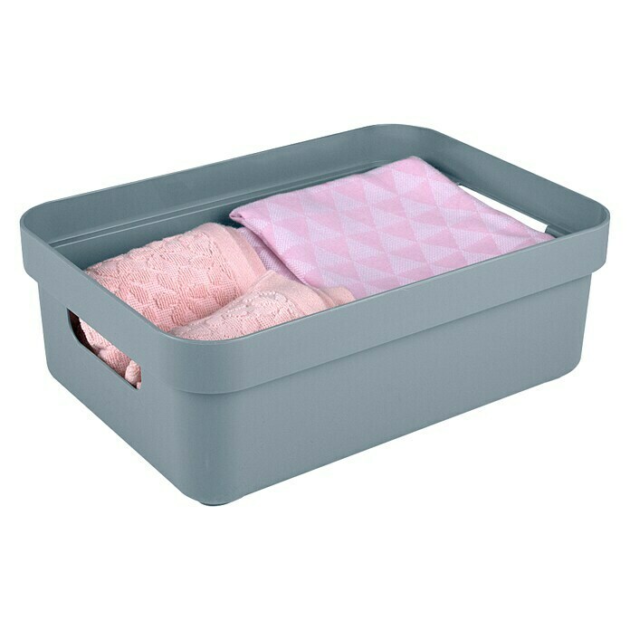 Sunware Opbergbox Sigma Home (l x b x h: 35 x 24,6 x 12,2 cm, Kunststof, Blauwgrijs) | BAUHAUS