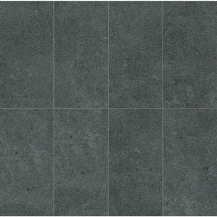 Art-Tec by Palazzo Feinsteinzeugfliese - 30 x 60 cm, Graphit, Matt - Abbildung von grauen Bodenfliesen, die ein robustes und modernes Erscheinungsbild für Innen- und Außenbereiche bieten. Ideal für stark frequentierte Bereiche.