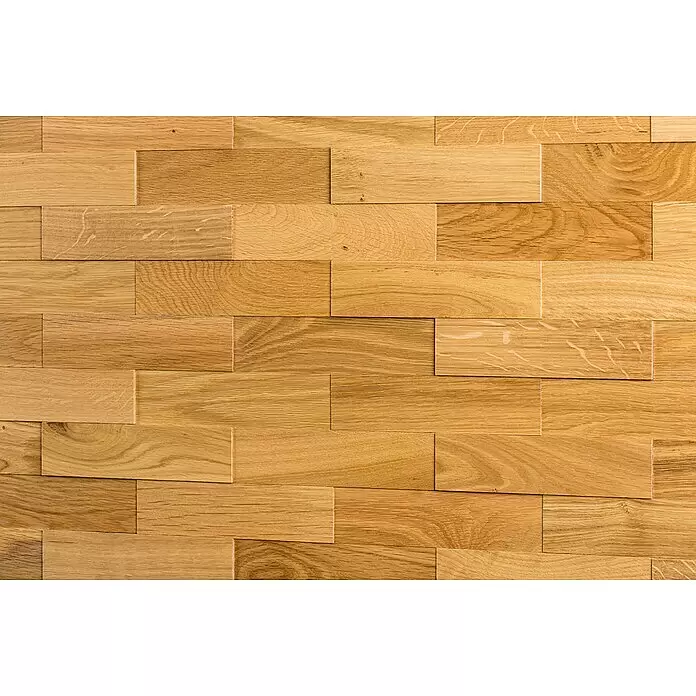 Wodewa Holzriemchen 200 Eiche Natur - L x B: 200 x 50 mm, 2 mm - 6 mm, Max. Anwendungsfläche: 1 m², UV-geölt - Draufsicht