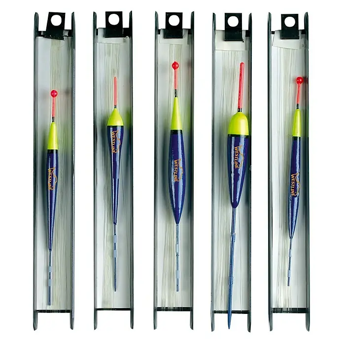 Westline Fertigangelsortiment Stillwasser Set - Ø x L: 0,16 mm x 10 m - Verschiedene Westline-Angelposen in verschiedenen Formen und Größen in durchsichtigen Verpackungen, ideal zum Angeln.