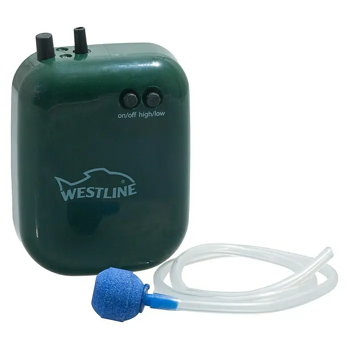 Westline Sauerstoffpumpe - Schlauchlänge: 55 cm - Westline Sauerstoffpumpe für Aquarien, mit Luftschlauch und Ausströmer. Sorgt für optimale Sauerstoffversorgung im Aquarium.