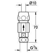 Grohe Rückflussverhinderer (Passend für: Eckventile) | BAUHAUS