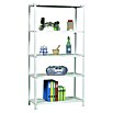 Simonrack Comfort Metallregal (L x B x H: 40 x 90 x 180 cm, Traglast: 100 kg/Boden, Anzahl Böden: 5 Stk., Weiß)
