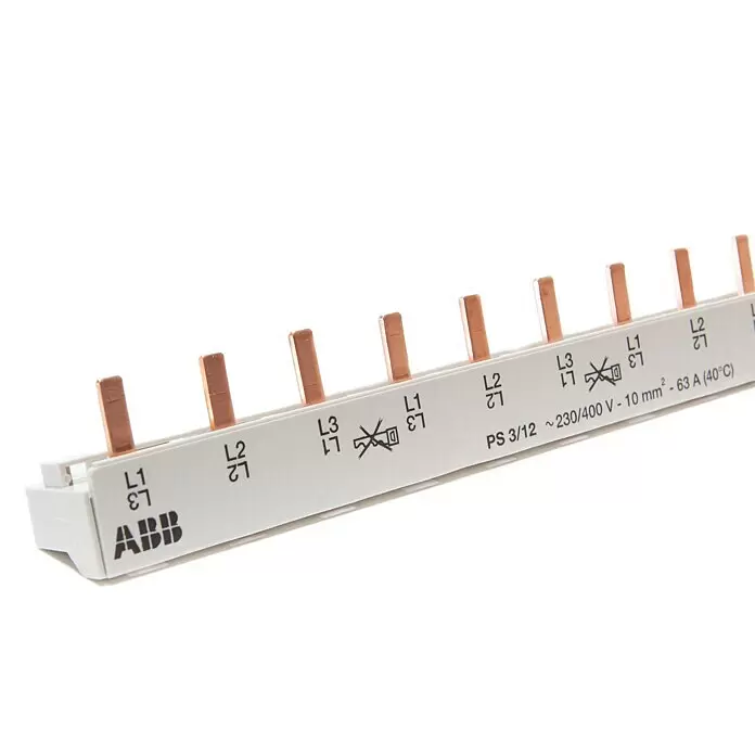 ABB Kammschiene PS 3/12 - Phasen: 3 Stk., 210 mm - Detailaufnahme