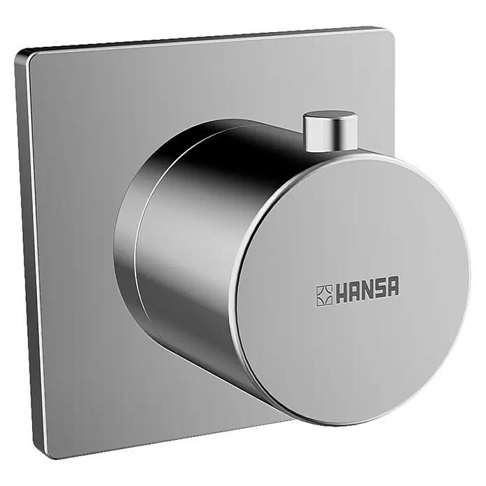 Hansa UP-Umsteller - Chrom, Glänzend - Nahaufnahme eines HANSA-Waschtischmischers in Chromoptik, ideal für moderne Badezimmer. Elegantes Design und hohe Funktionalität.