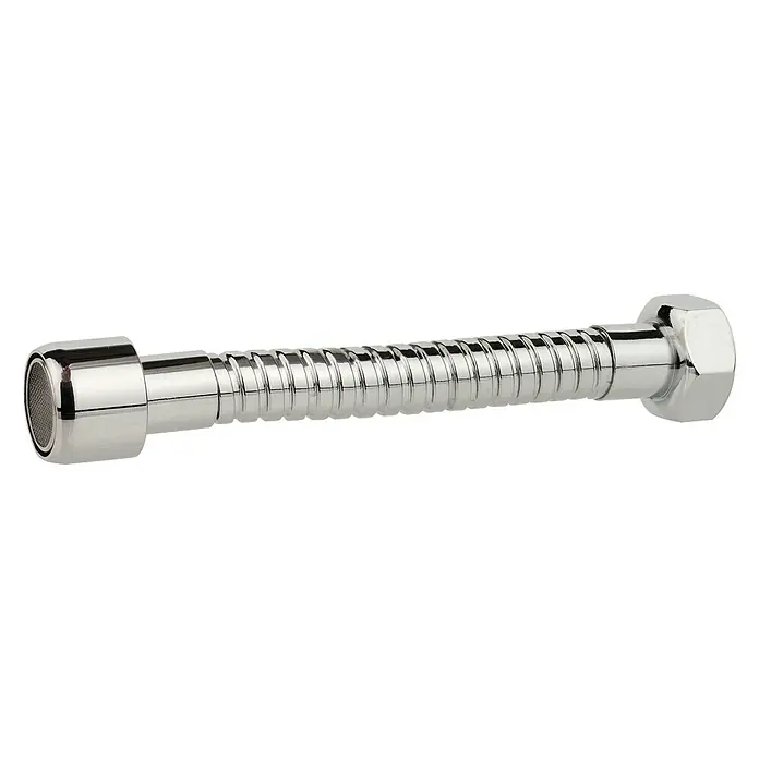 Mischdüsenschlauch - M 22, Verchromt - Chromfarbener flexibler Brauseschlauch, ideal als Ersatzteil oder zur Verlängerung. Er besticht durch seine robuste Bauweise und einfache Montage.