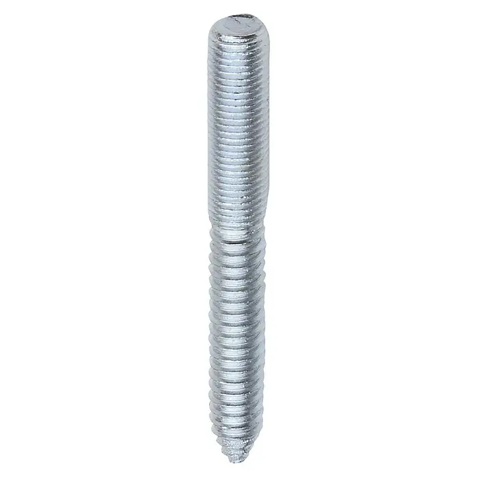 Stockschraube - Länge: 50 mm, M 6 - Nahaufnahme einer Gewindestange aus Metall, die sich ideal für Bauprojekte eignet und über eine hervorragende Haltbarkeit verfügt.